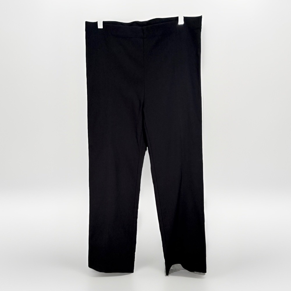 Franne Golde Magic Pants Womens Sz XL Bootcut Black Pull On Office Classic